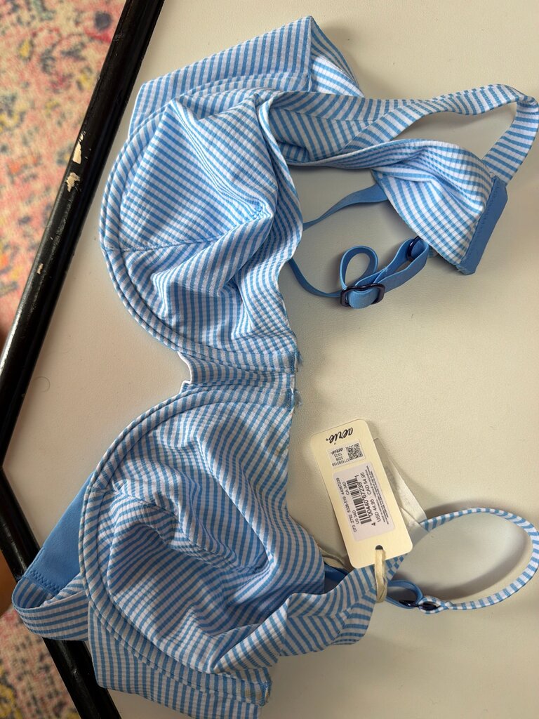 Aerie Blue Striped Bralette