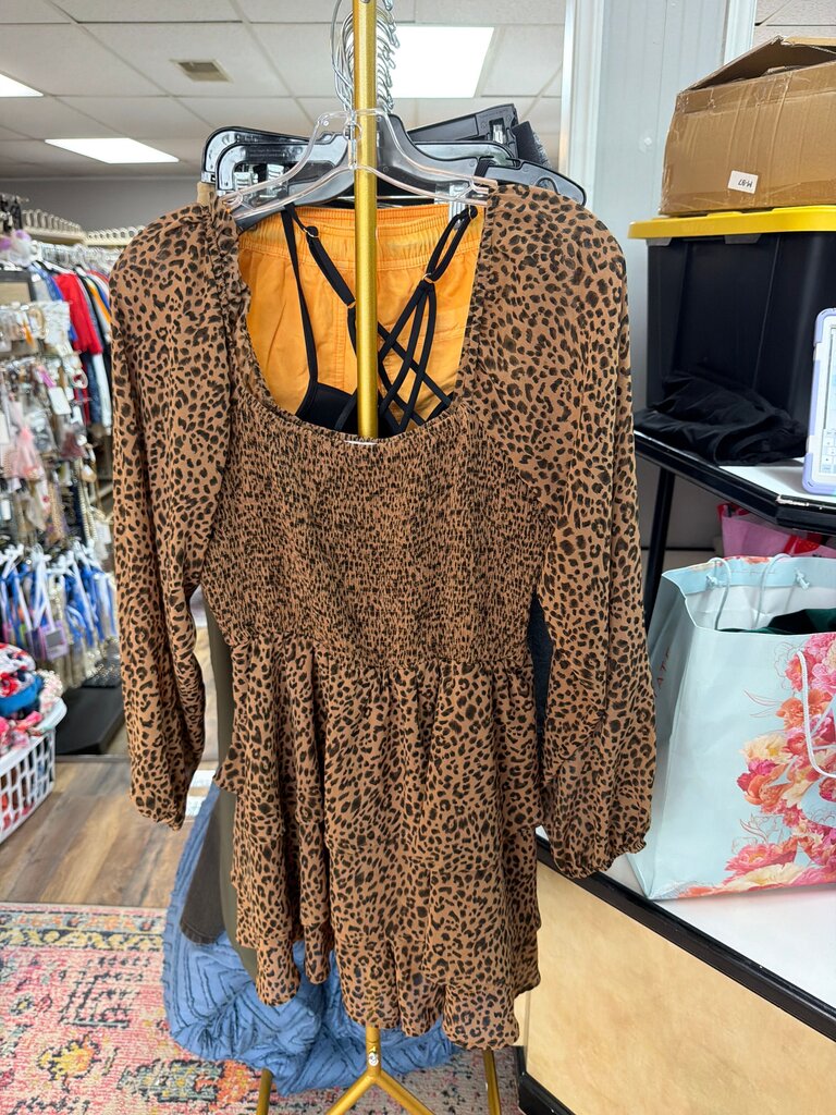 Entro Leopard Print Dress