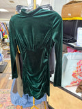 Green Velvet Dress