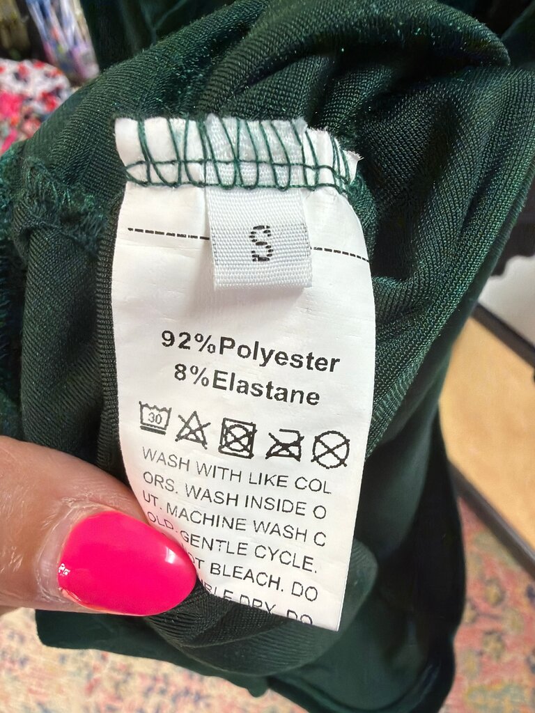 Green Velvet Dress