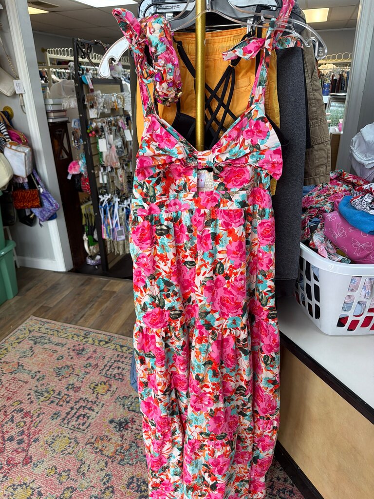 Floral Print Maxi Dress by Buddy Love