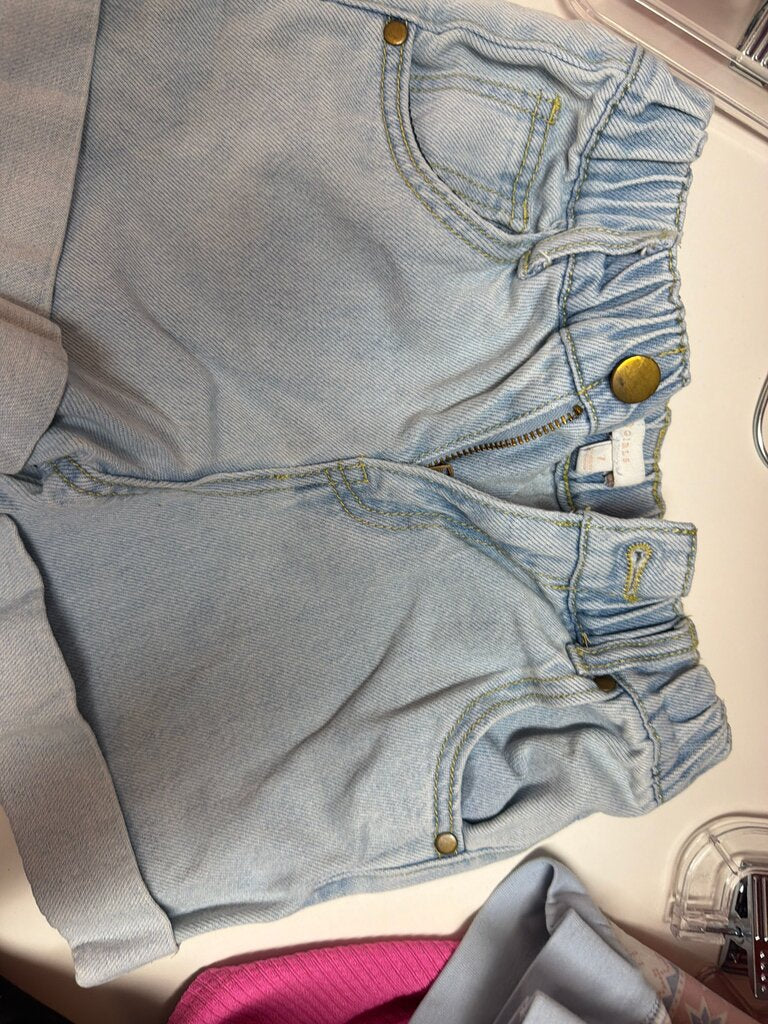 Girls' Light Blue Denim Shorts