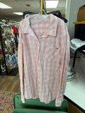 Crown & Ivy Pink Checkered Button-Up Shirt