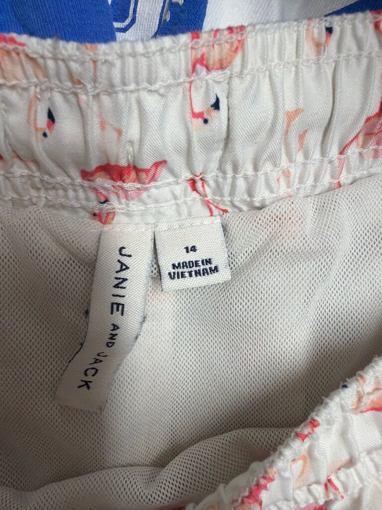Flamingo Print Swim Trunks
