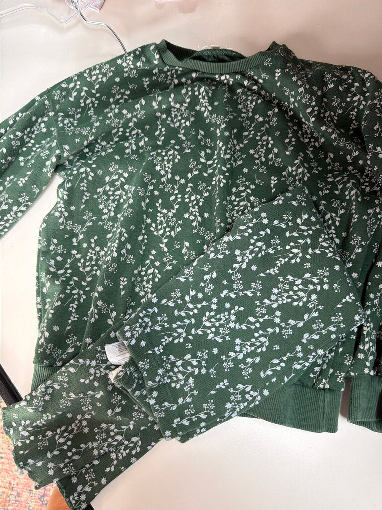 Green Floral Print Outfit