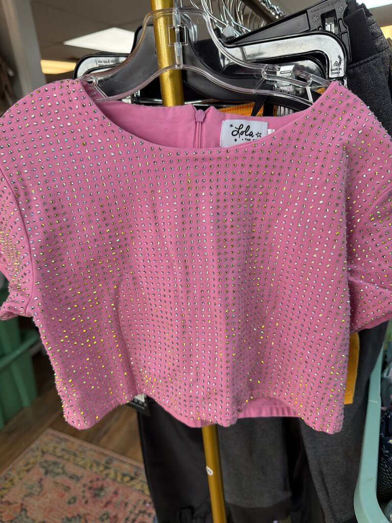 Lola Boys Pink Sparkly Top