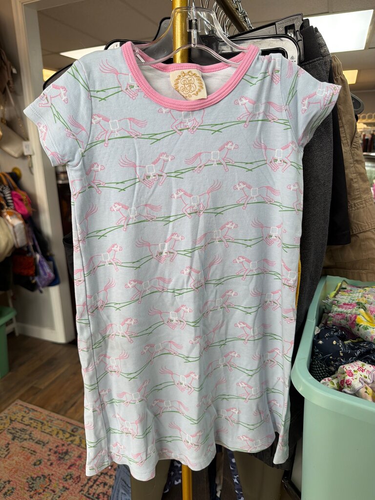 The Beaufort Bonnet Company Girls' Nightgown with Horse Print