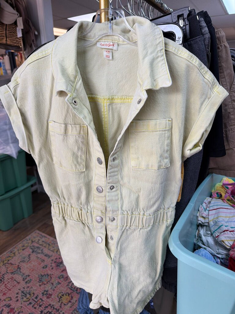 Cat & Jack Yellow Denim Romper