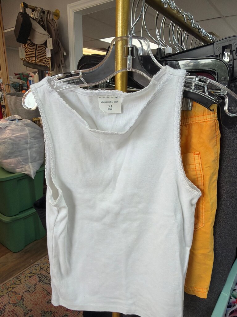 Abercrombie Kids White Tank Top