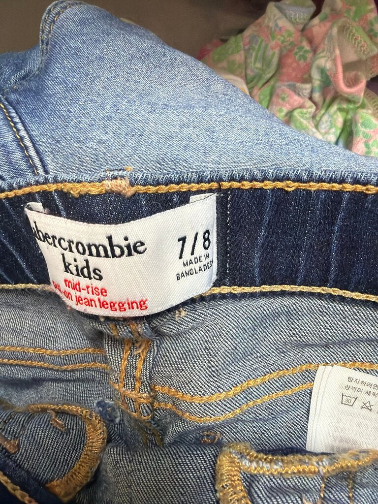 Abercrombie Kids Mid-Rise Denim Leggings