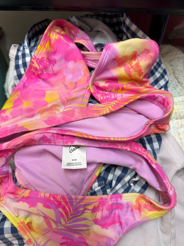 Art Class Floral Print Bikini Set