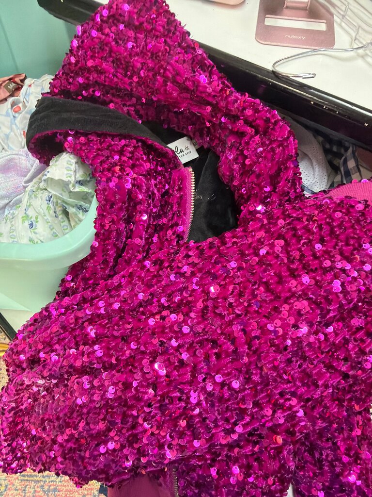 Lola Sequined Hooded Jacket