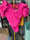 BMG Pink Ruffle One-Piece Swimsuit
