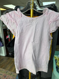 Pink Girls Top with Ruffled Sleeves