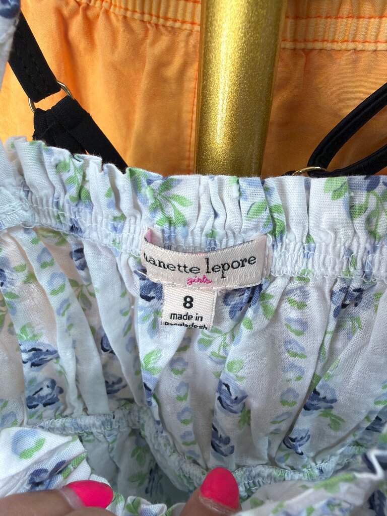 Janette Lepore Girls Floral Dress Size 8
