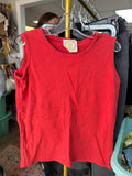 Red Pima Cotton Tank Top