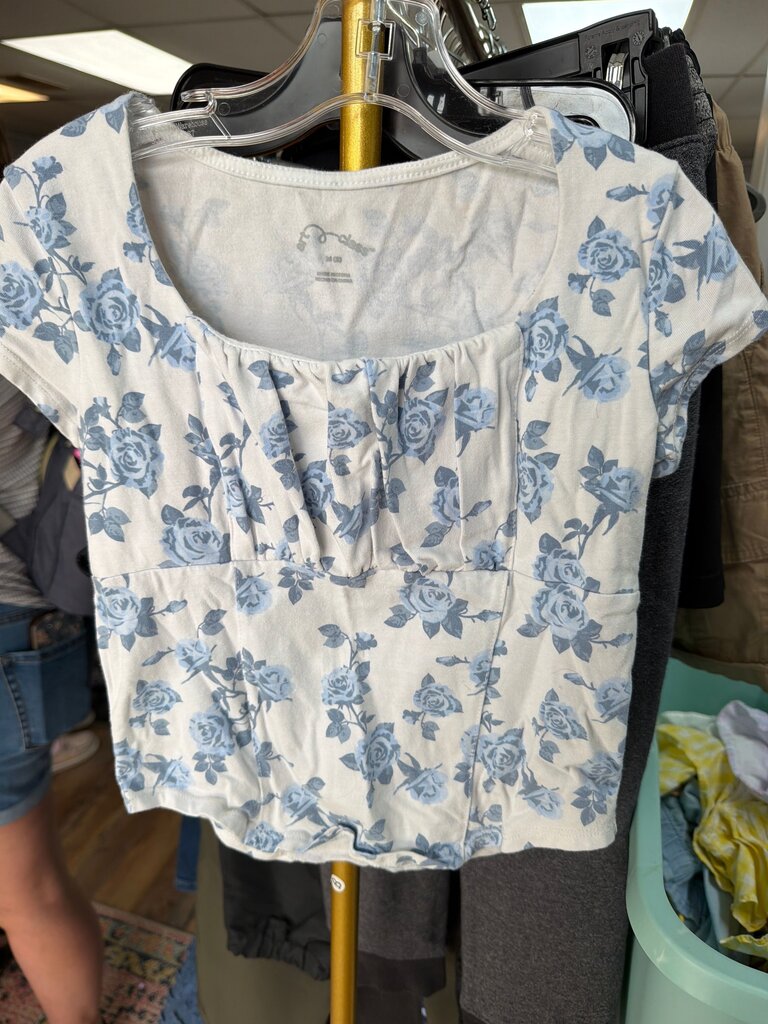 Art Class Floral Print Top