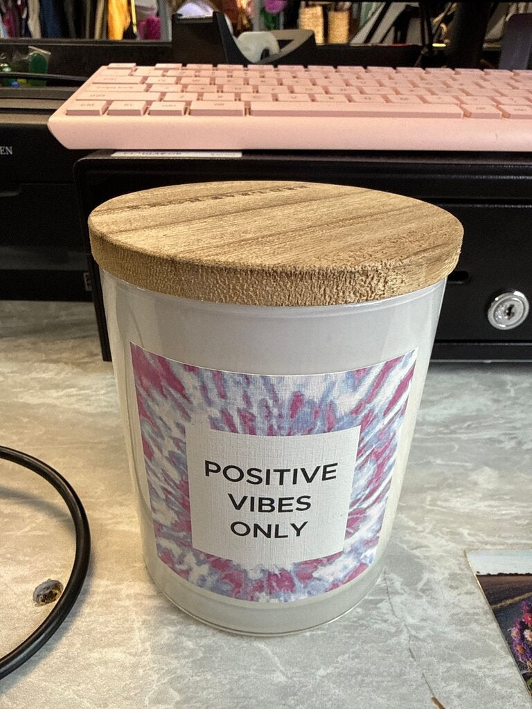 Positive Vibes Only Candle