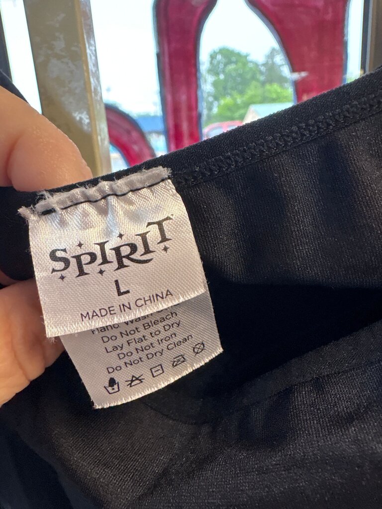 Spirit Long Sleeve Black Bodysuit