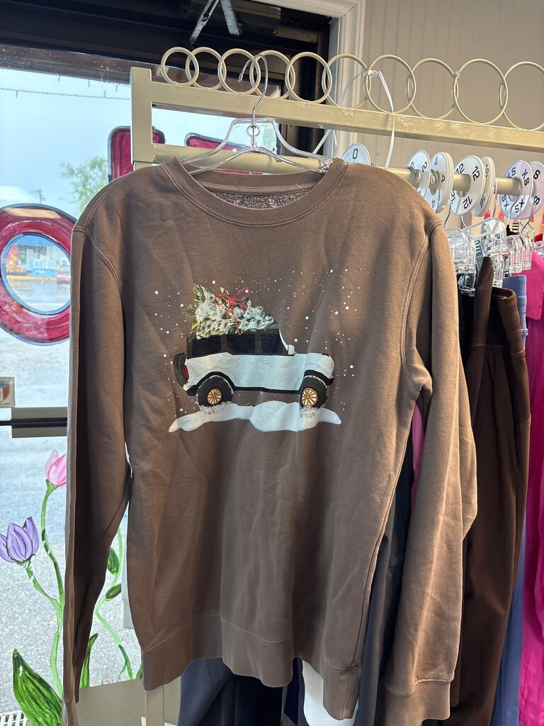 Tickled Pink Holiday Themed Long Sleeve Shirt