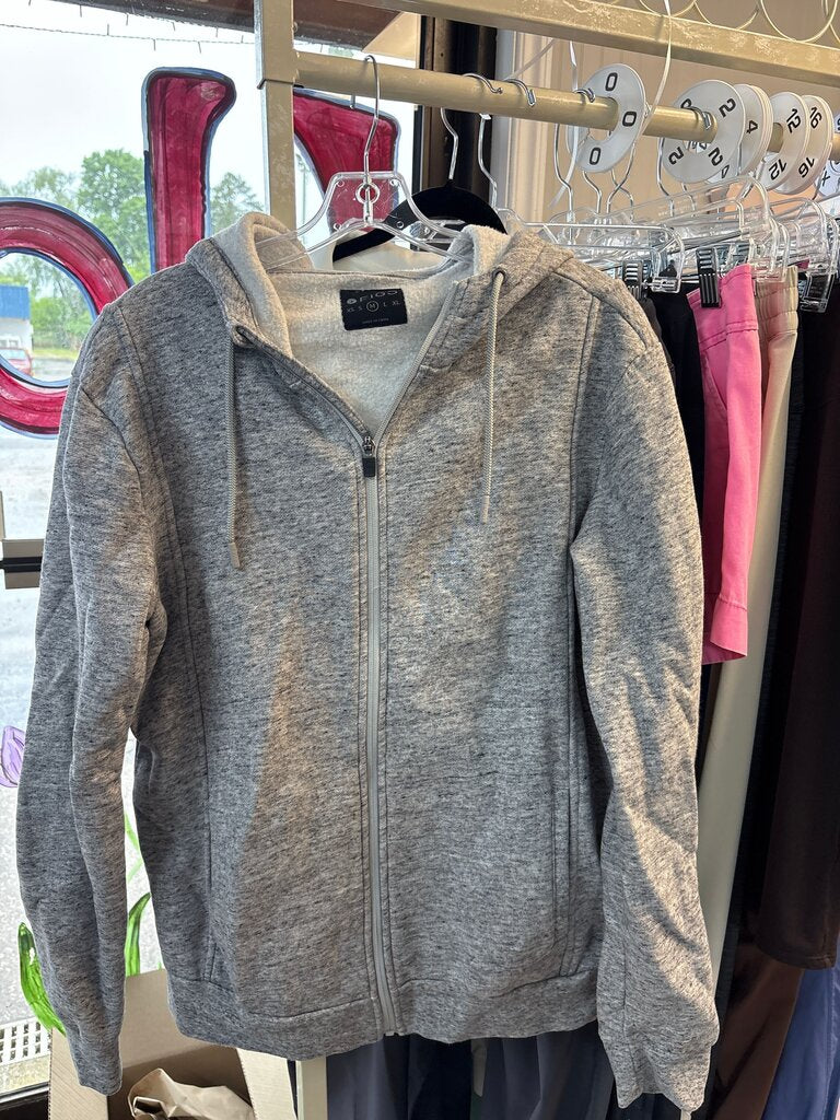 Figs Gray Zip-Up Hoodie