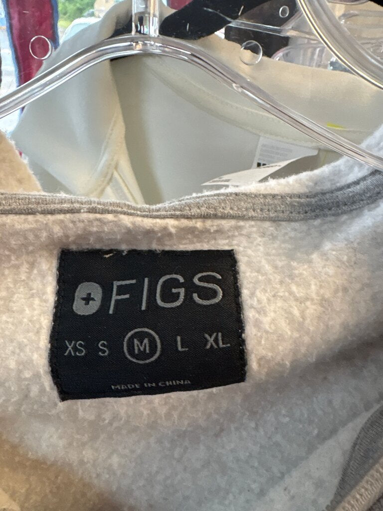 Figs Gray Zip-Up Hoodie