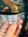 Cheetah Print Green Blouse