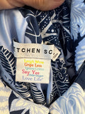 Navy Floral Print Dress