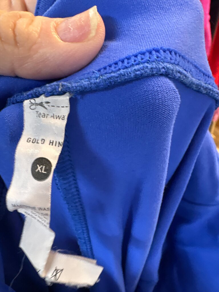 Gold Hinge XL Blue Leggings