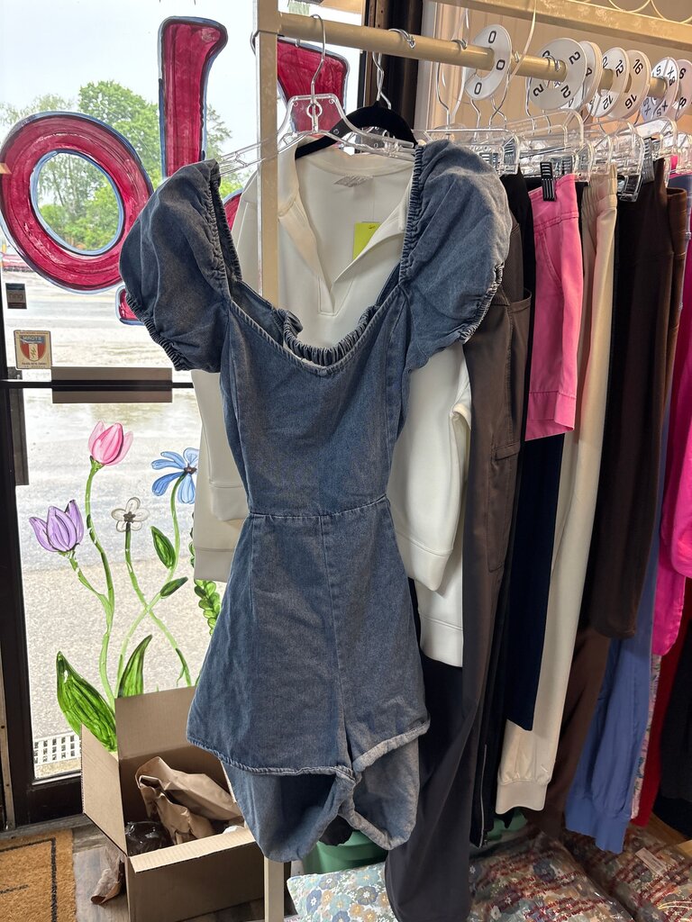 Lulus Denim Romper