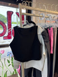 Black Crop Tank Top