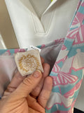 Girls' Pink and Blue Umbrella Pattern Swimsuit