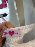 Buddy Love White Ruffle Crop Top