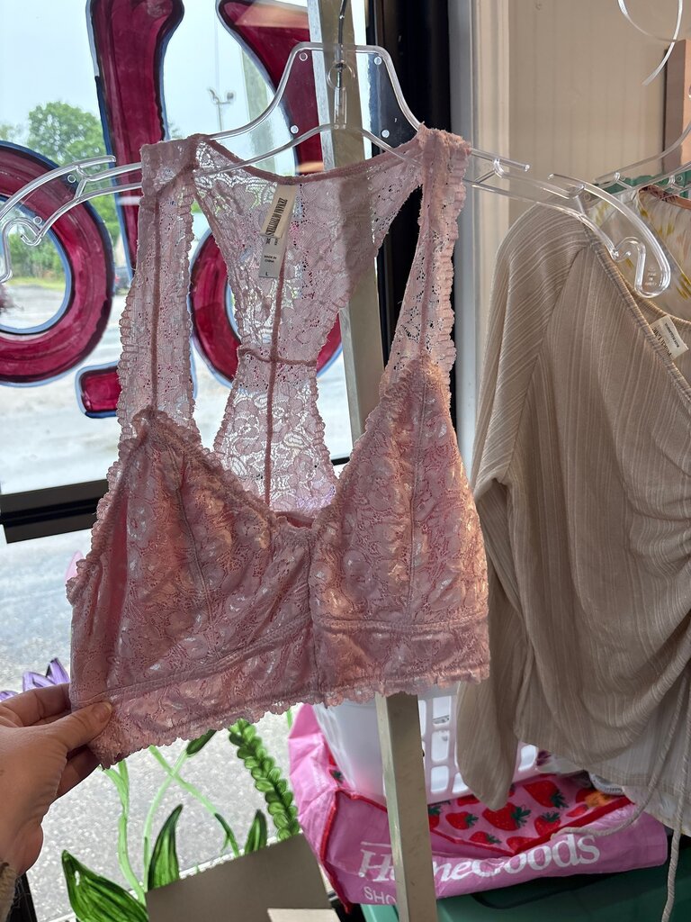 Lace Bralette in Pink