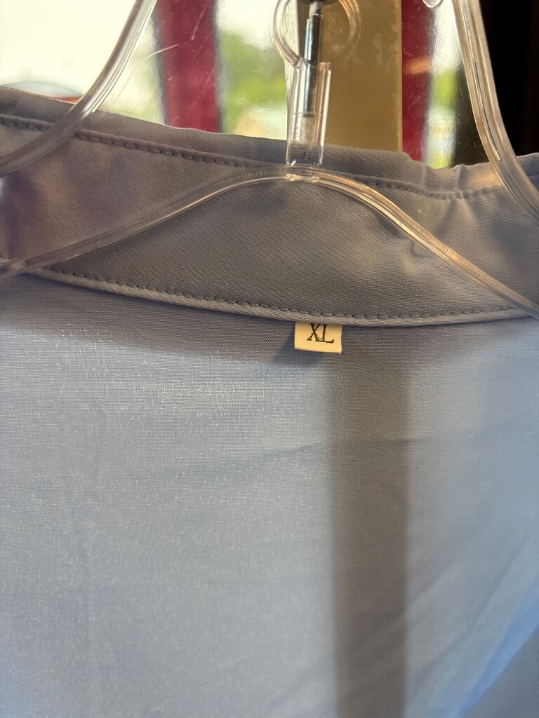 Light Blue Button-Up Dress