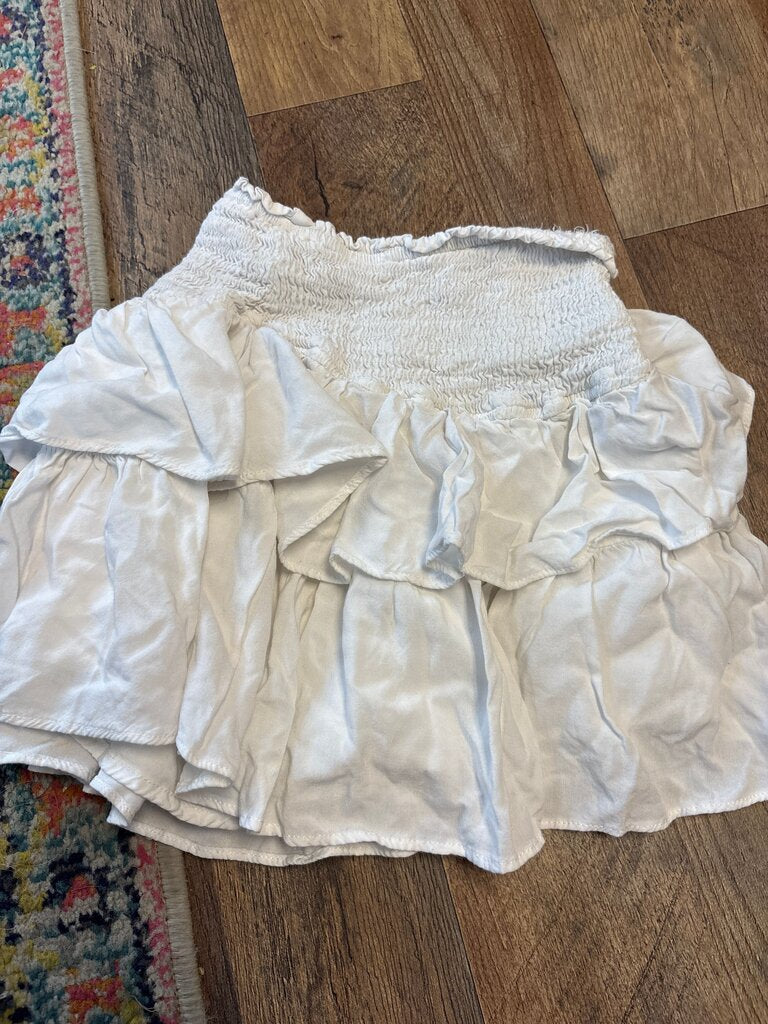 White Ruffled Skirt