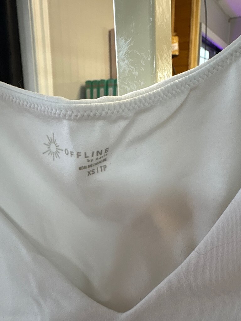 OFFLINE by Aerie Cropped V-Neck Top