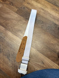 White Adjustable Strap Belt