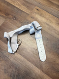 Adjustable White Strap Belt