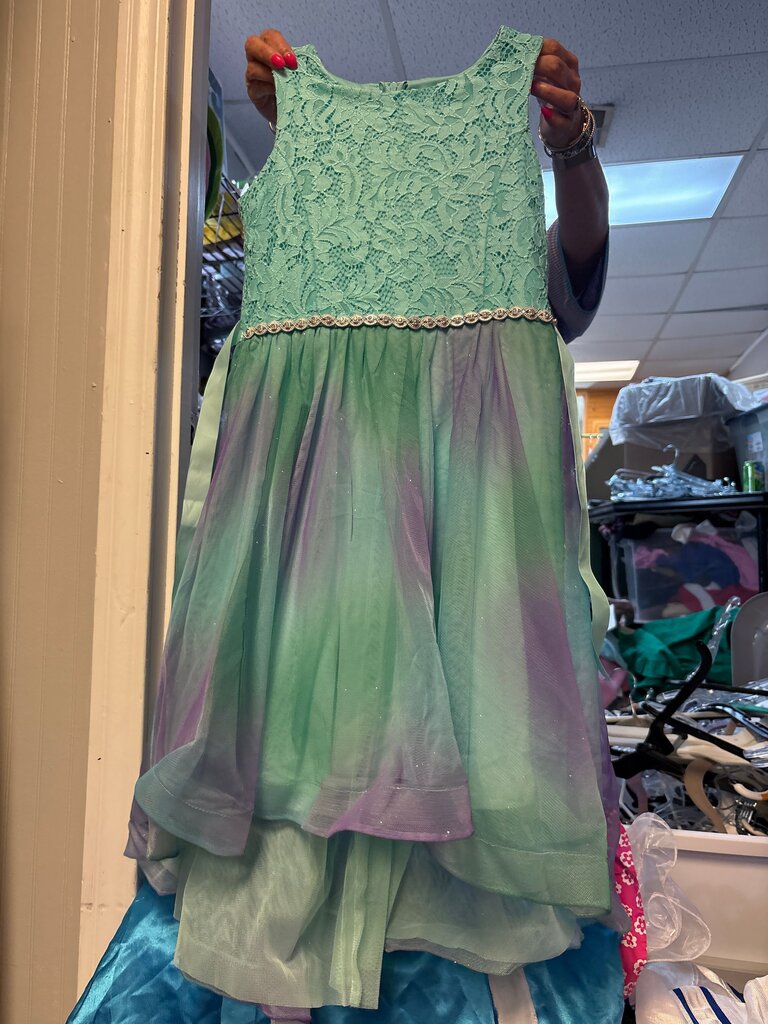 Girls' Lace and Ombre Dress