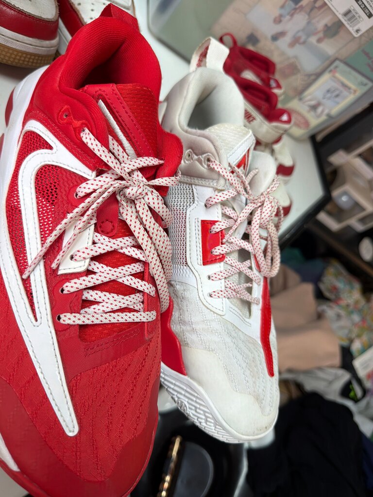 Nike Red and White Sneakers