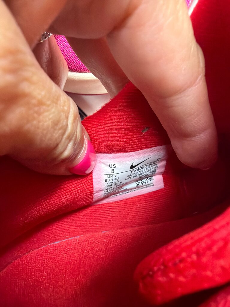 Nike Red and White Sneakers