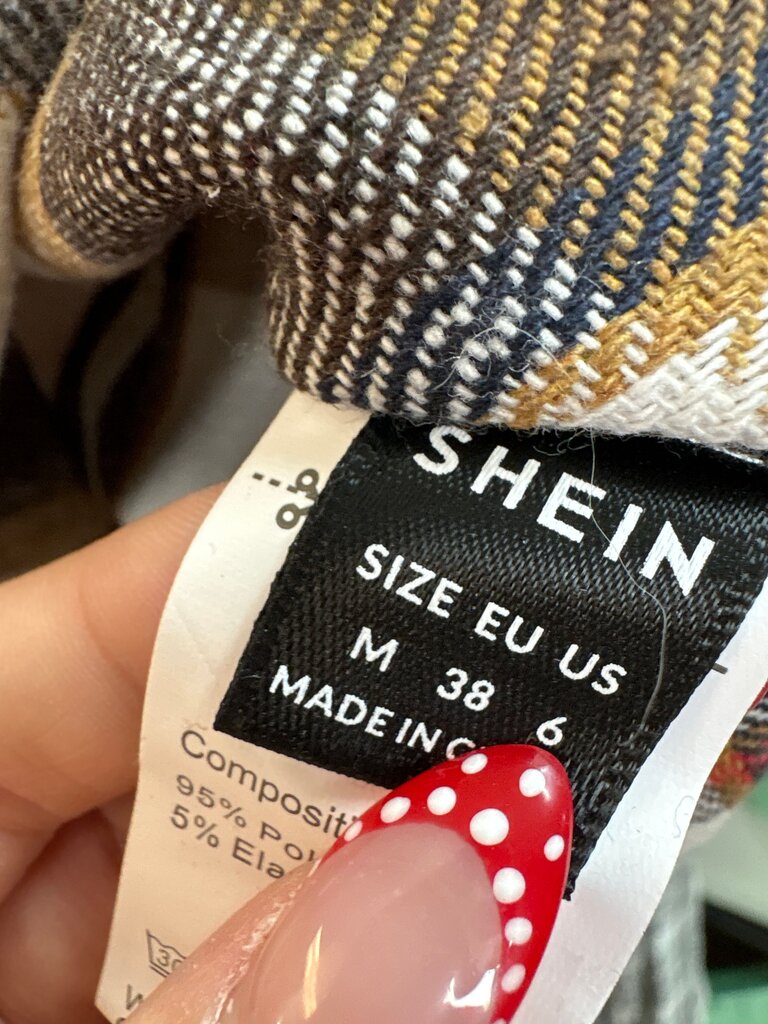SHEIN Plaid Skirt