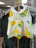 Girls Lemon Print Dress