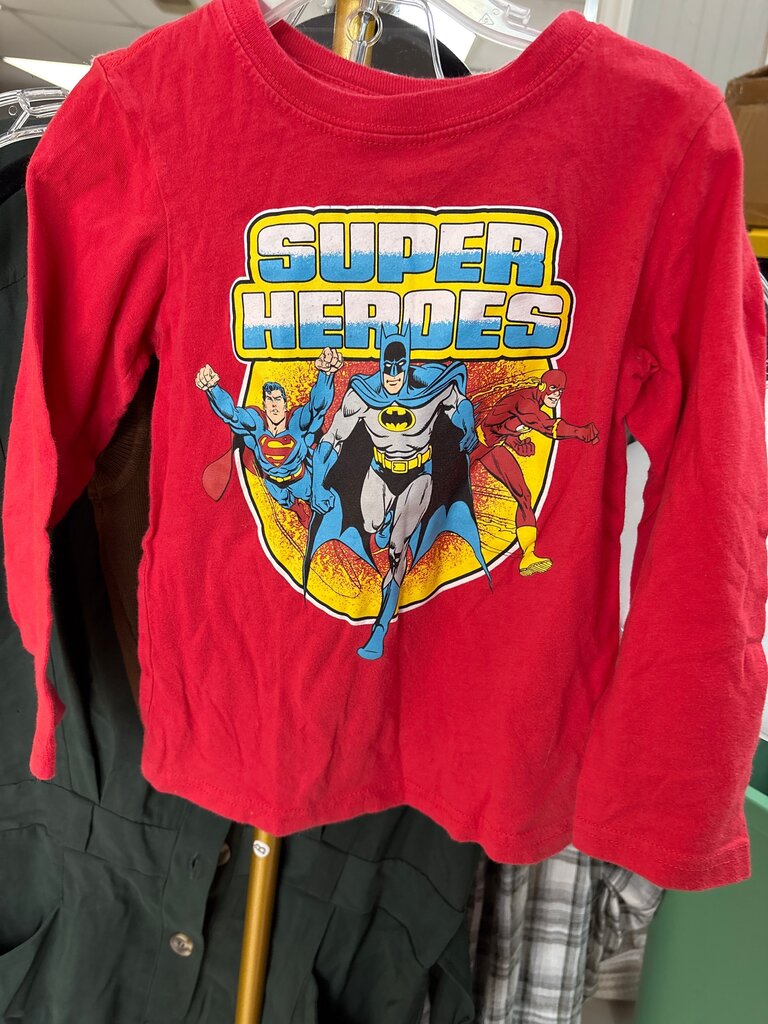 Superheroes Graphic Long Sleeve T-Shirt