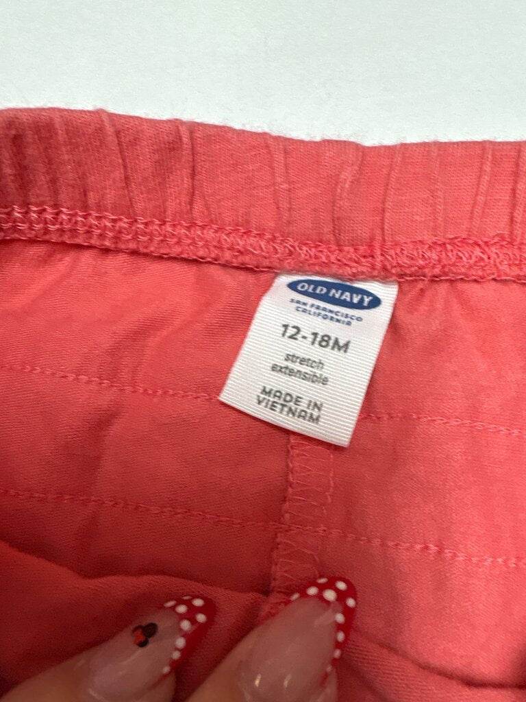 Old Navy Pink Stretch Pants for Infants 12-18M