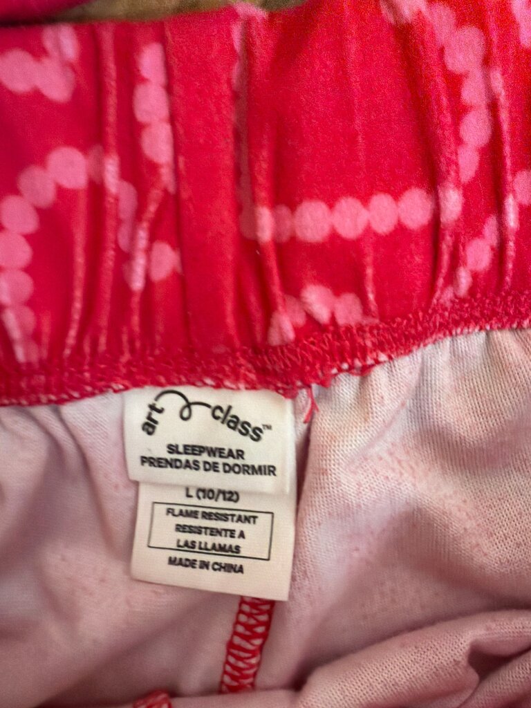 Girls' Heart Print Sleepwear Set