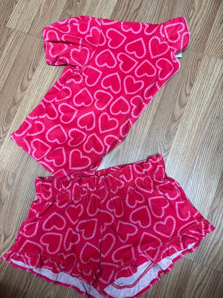 Girls' Heart Print Sleepwear Set