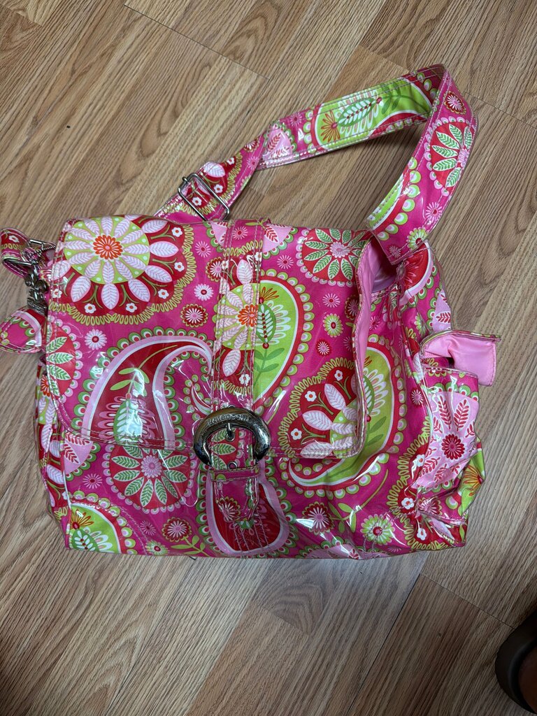 Vibrant Pink Floral Pattern Bag
