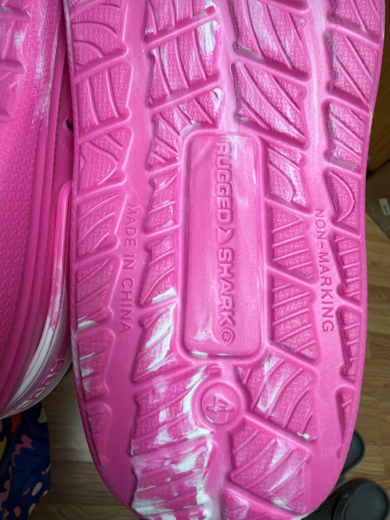 Rugged Shark Pink Clog Shoes